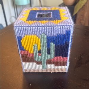 Colorful Cactus Tissue Box Cover